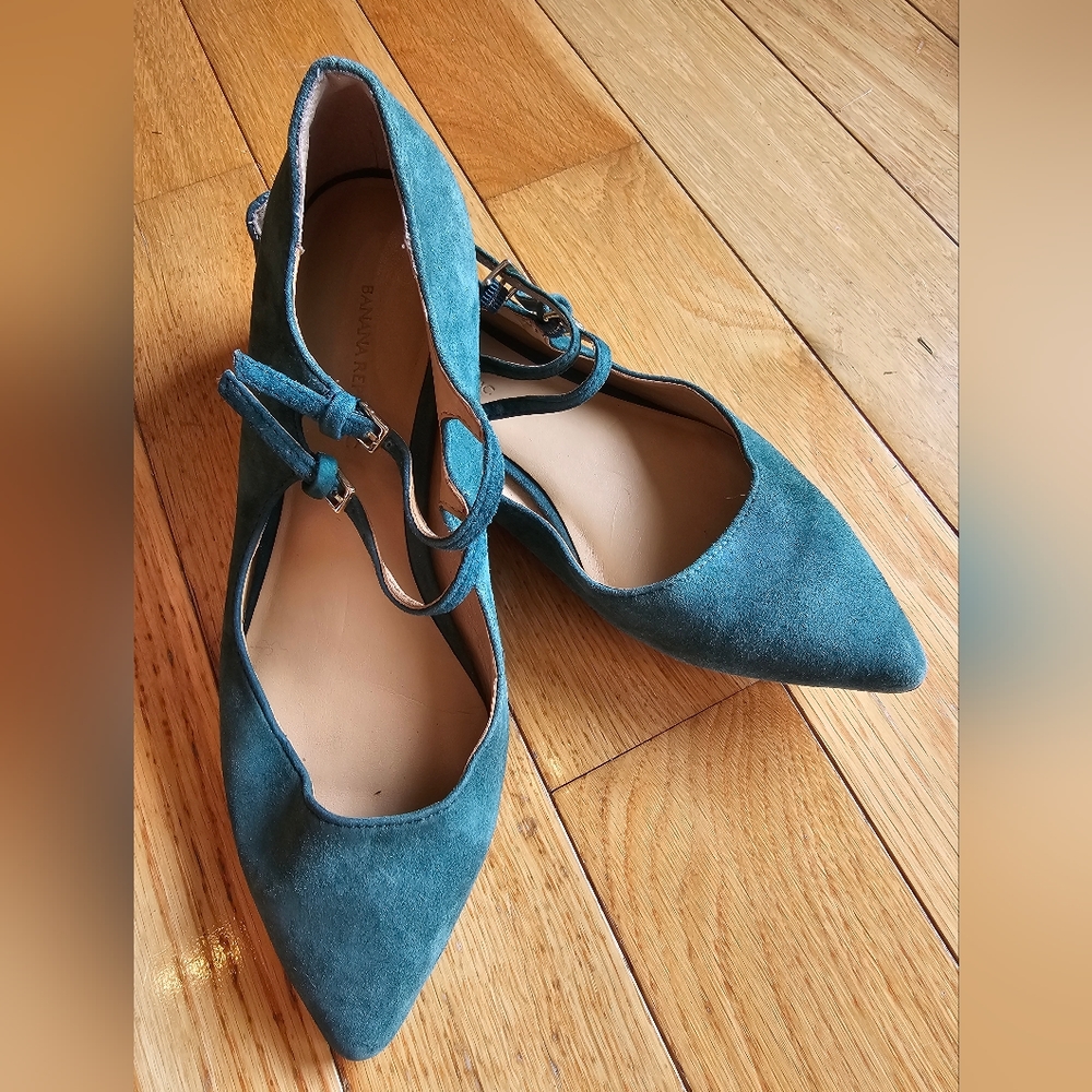 Emerald green Banana Republic flats